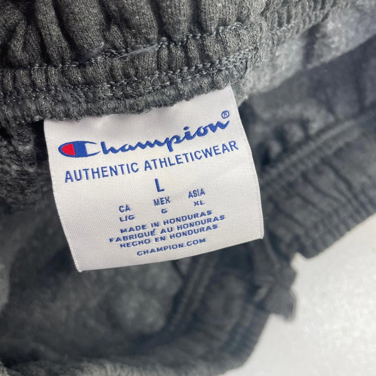 Champion Authentic Athleticwear Joggers Elastic Waist Grey Mens Large