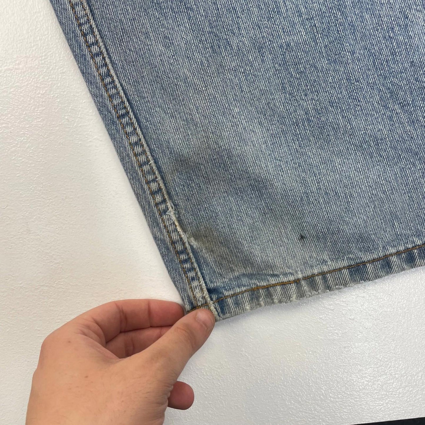 LEVI'S 501 Jeans Relaxed Fit Vintage Light Blue Denim Mens Size 38 X 30