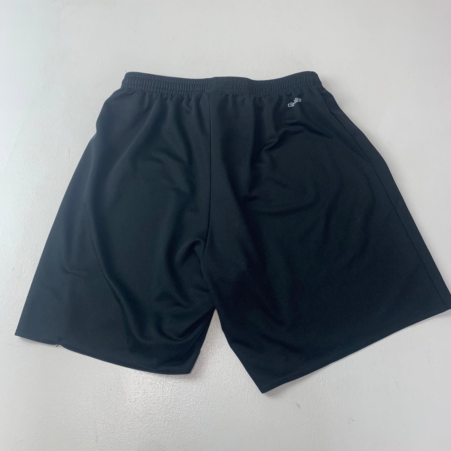 Adidas Men's Climalite Black Athletic Shorts Drawstring Logo UK M