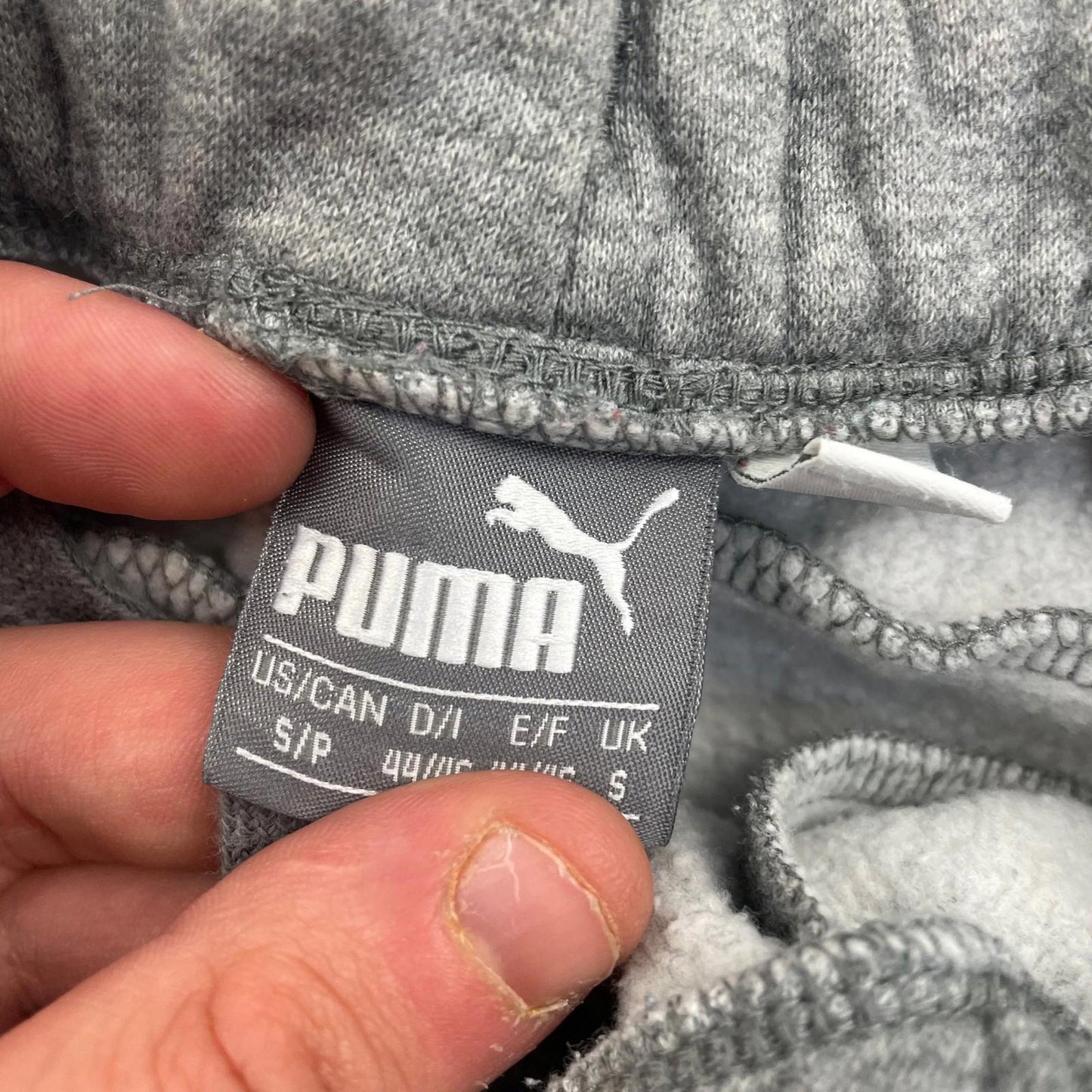 PUMA Activewear Jogger Sweatpants Grey Mens Small S