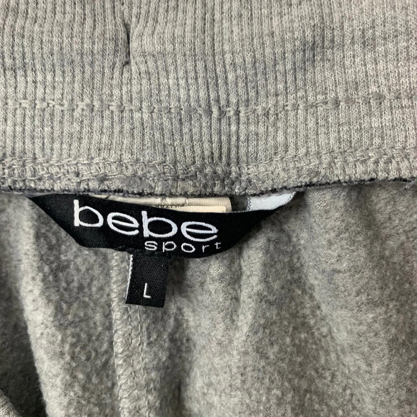 BEBE Sport Joggers Track Pants Grey Womens Large
