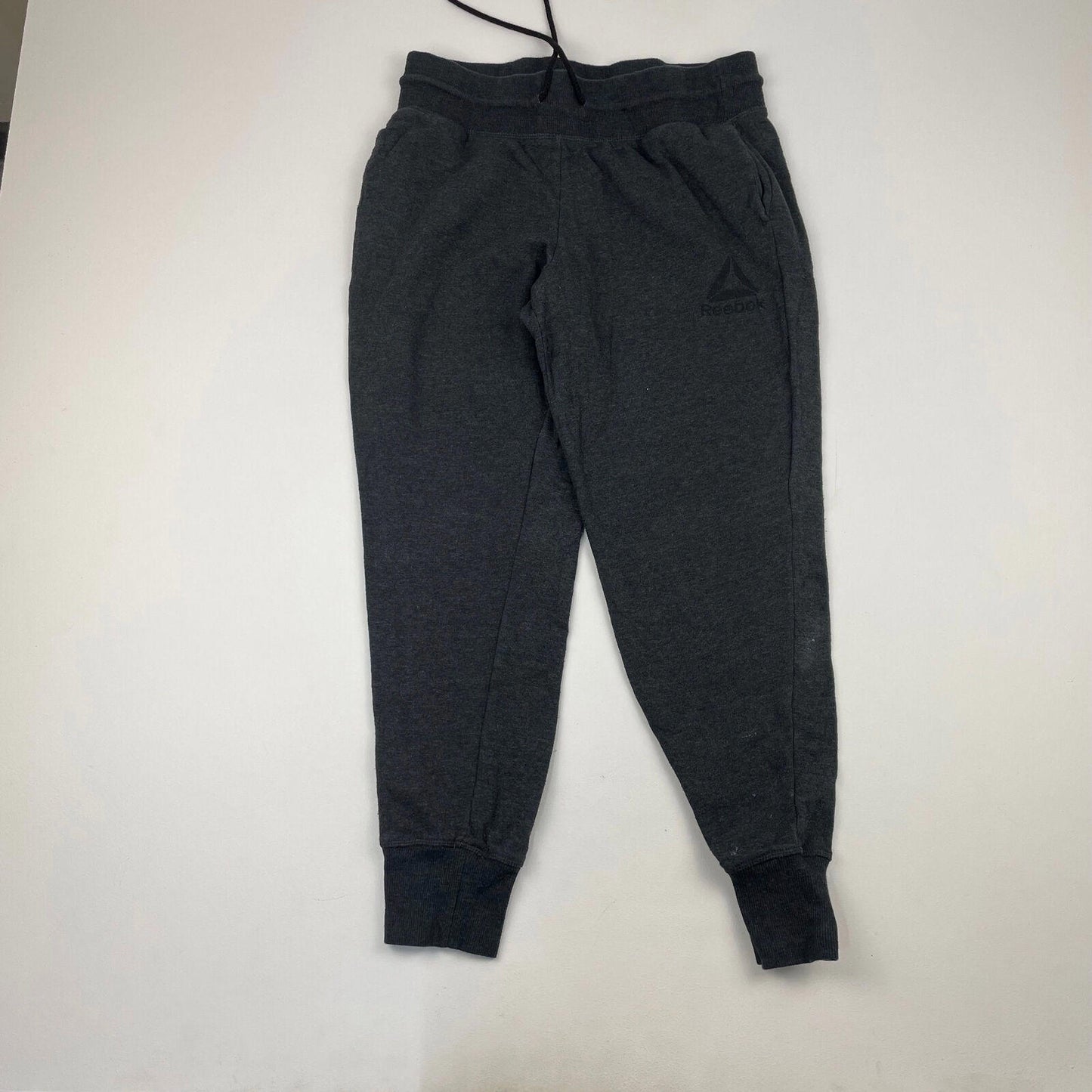 Women’s REEBOK Cropped Grey Joggers , Size M