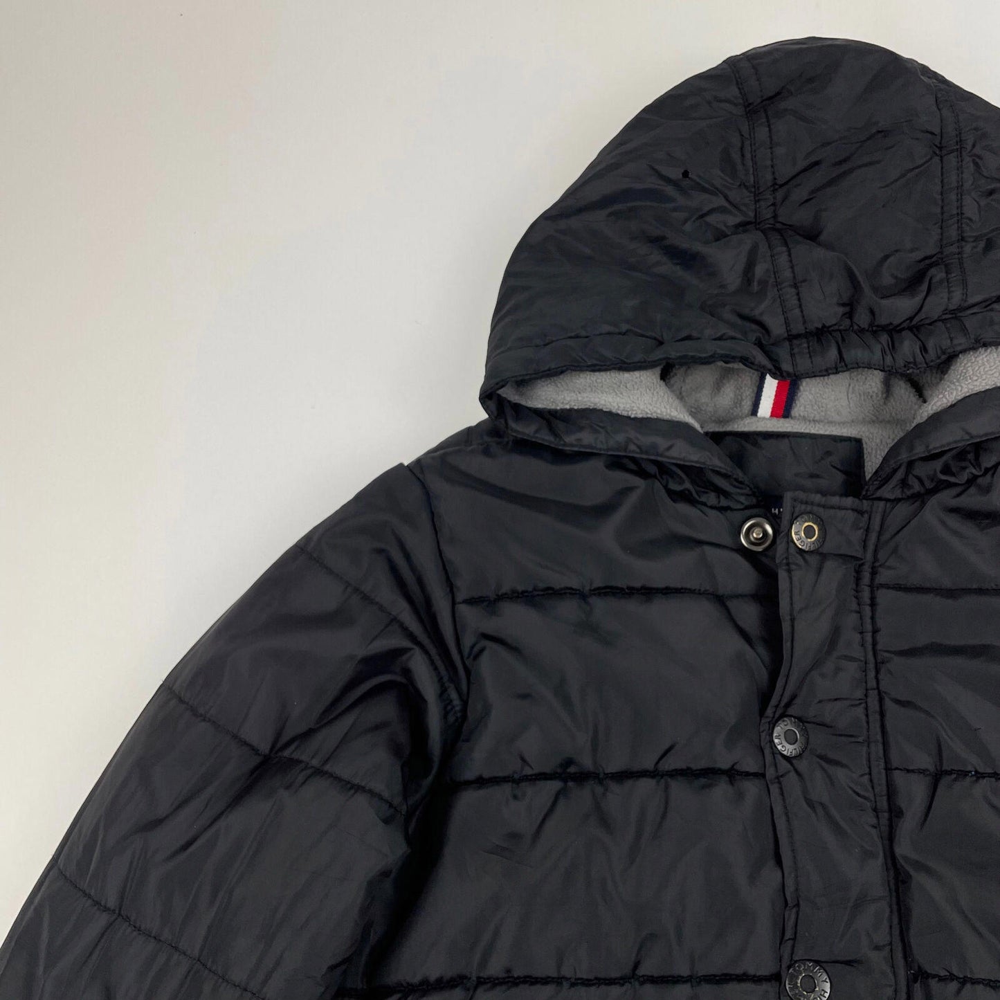 Youth TOMMY HILFIGER Black Puffer Jacket , Size Youth L 14-16