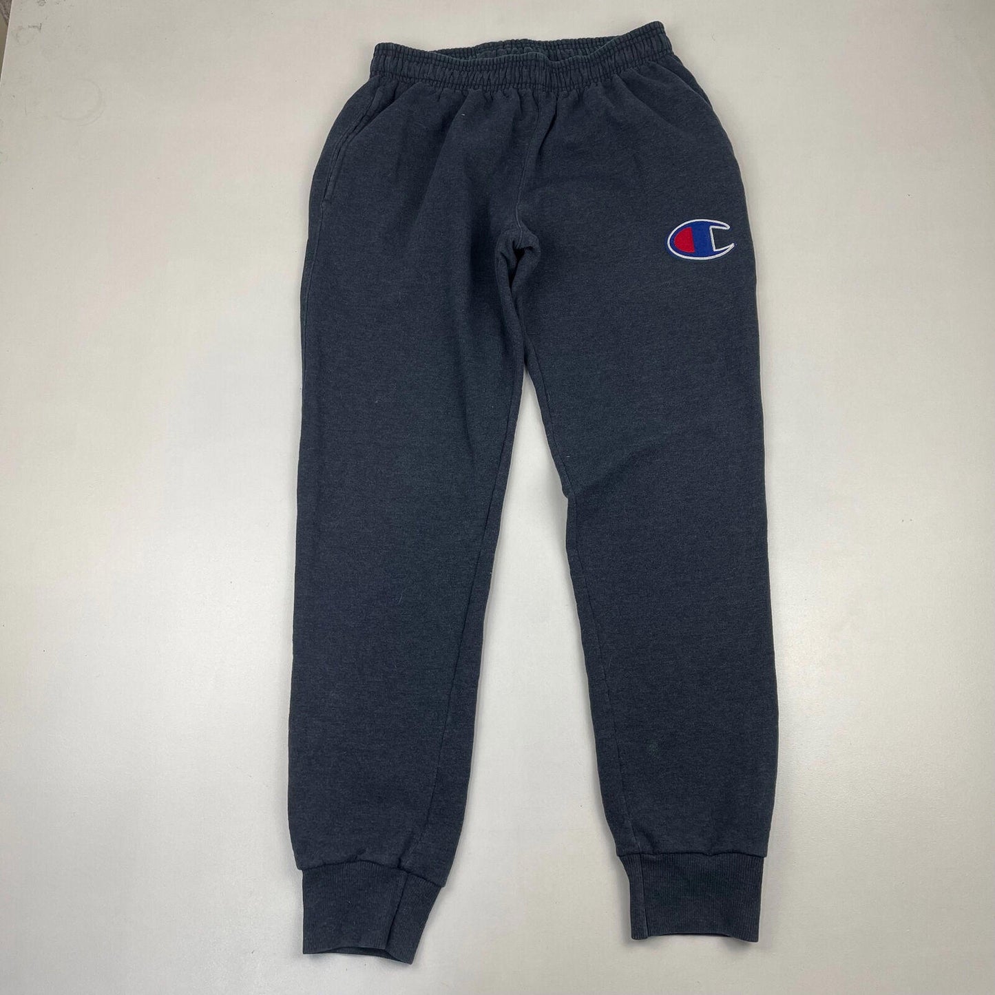 Mens CHAMPION Blue Joggers , Big Logo , Size Medium