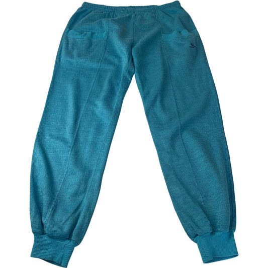 Puma Activewear Trousers Jogger Style Teal 80'S Mens XL