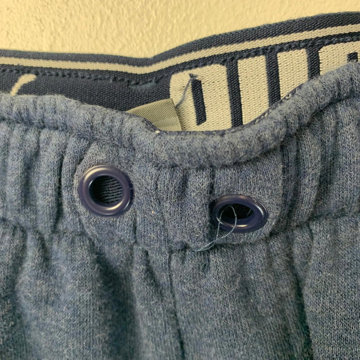 Puma Activewear Jogger Sweatpants Navy Blue Logo Mens Large