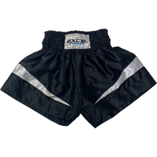 EXCEL Martial Arts Athletic Shorts Elasticated Waist Black Boys Medium