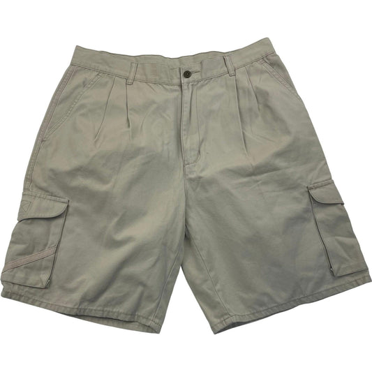Sapri Cargo Shorts Utility Style Beige Pockets Men’s 32
