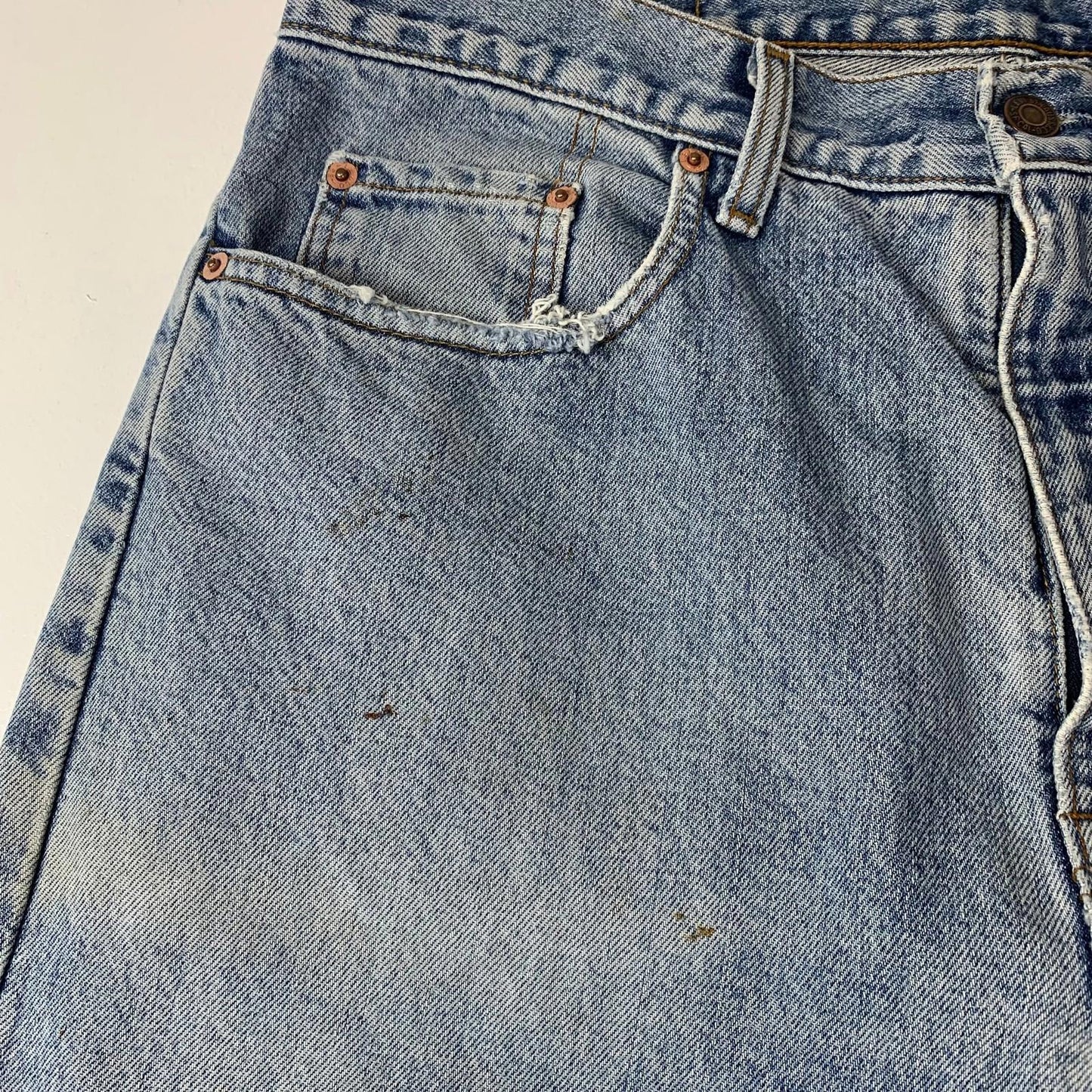 LEVI STRAUSS & CO Jeans Straight Leg Light Wash Denim Mens W36 L34