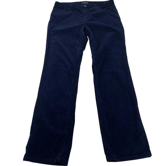Chaps Denim Trousers Casual Corduroy Navy Blue Women UK 14