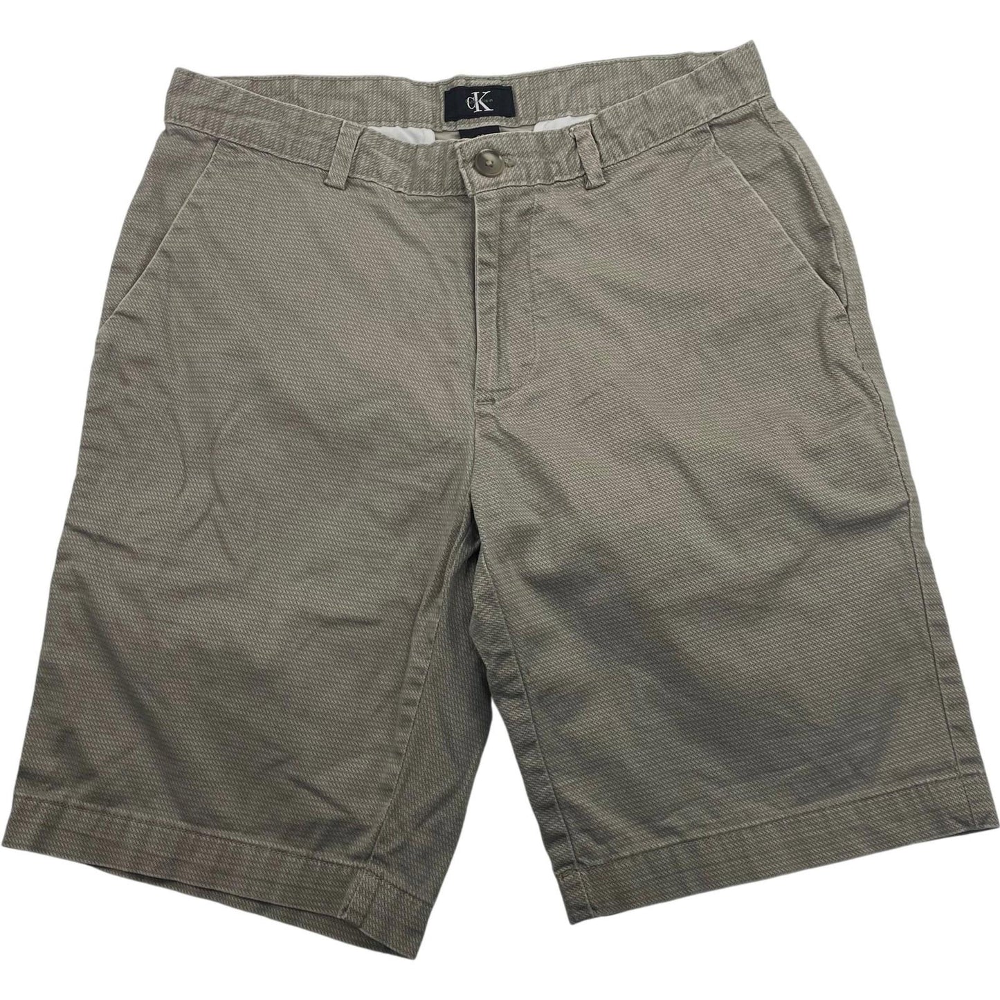 Calvin Klein Shorts Chino Beige Classic Fit Mens 30