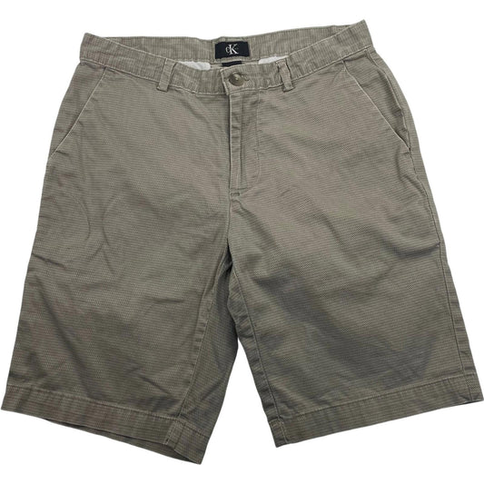 Calvin Klein Shorts Chino Beige Classic Fit Mens 30