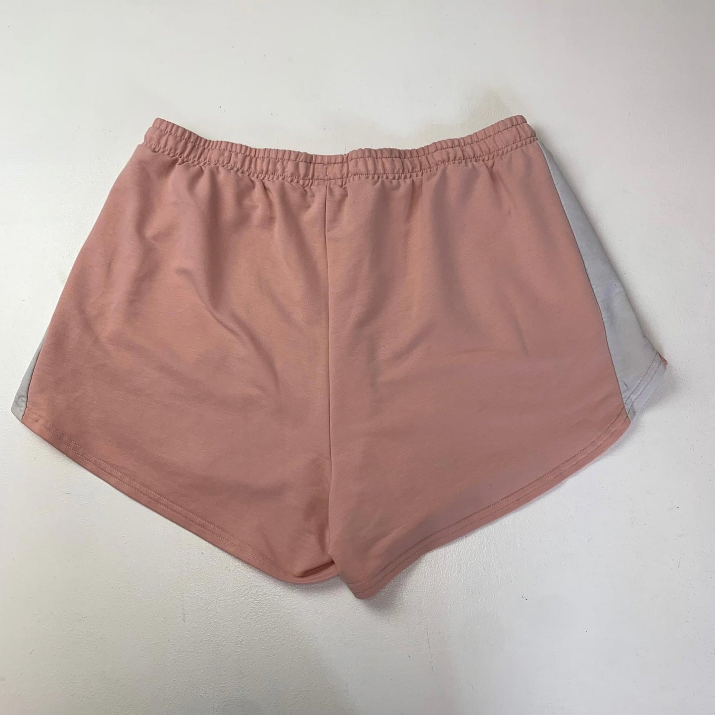 Puma Women's Athletic Relaxed Shorts Pink Grey Drawstring XL