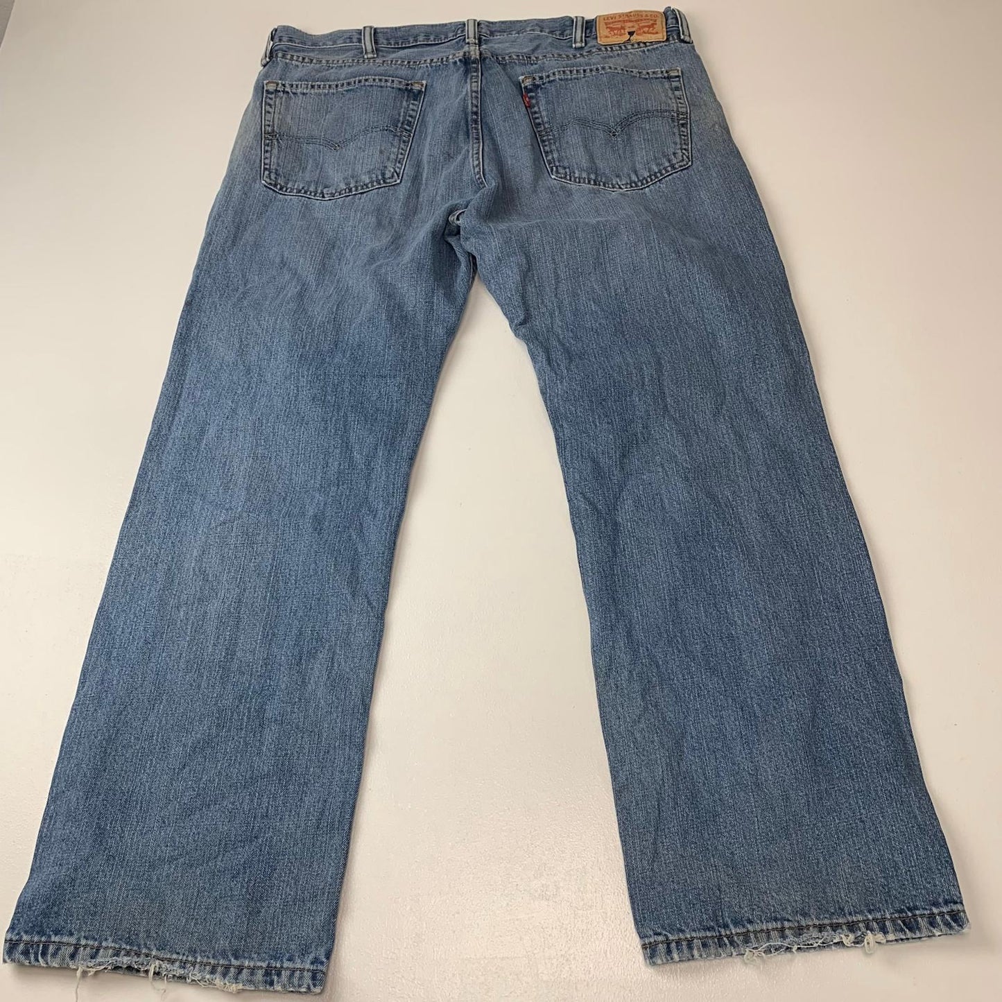 LEVI'S Jeans Classic Straight Fit Blue Denim W38 L30 Mens