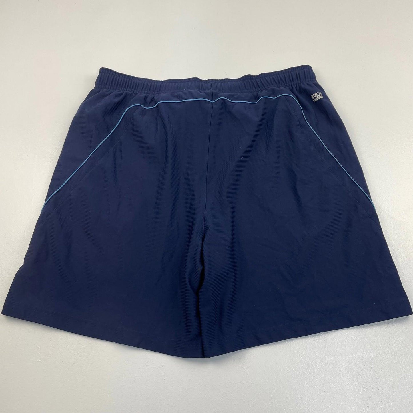 FILA SPORT Athletic Shorts Performance Blue Elastic Waist Mens XL