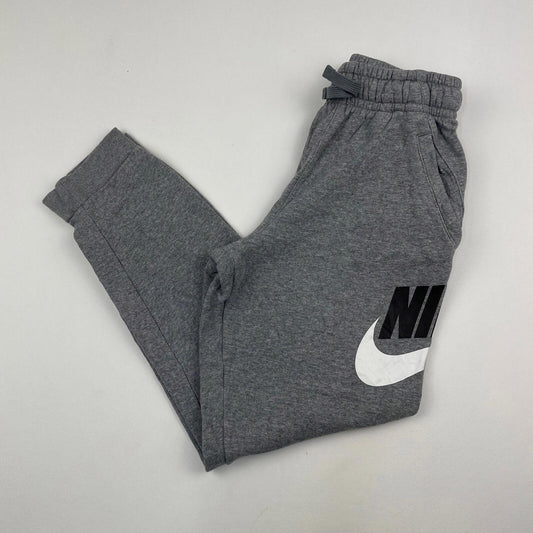 Boys NIKE Youth Grey Joggers , Big Logo , Size Youth L