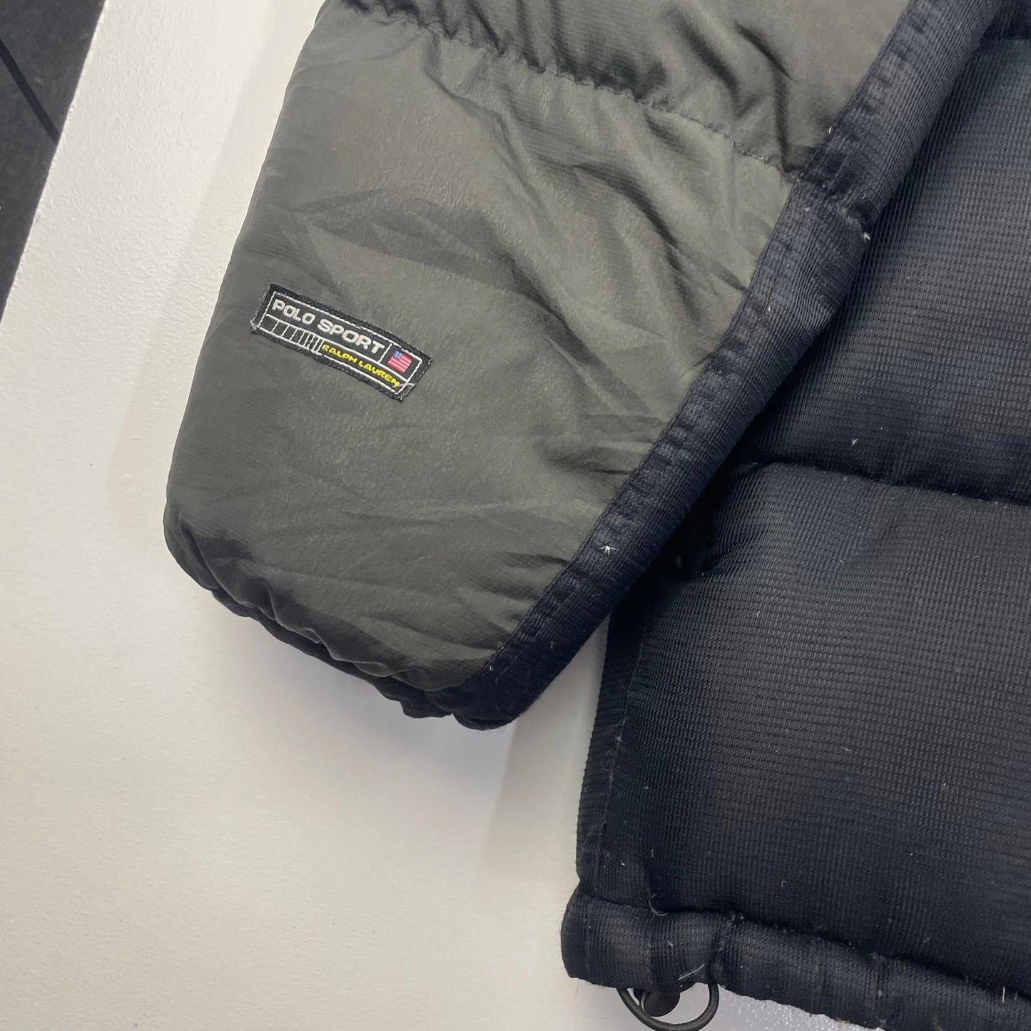 Polo Sport Ralph Lauren Puffer Quilted Jacket Y2K Black Mens XXL