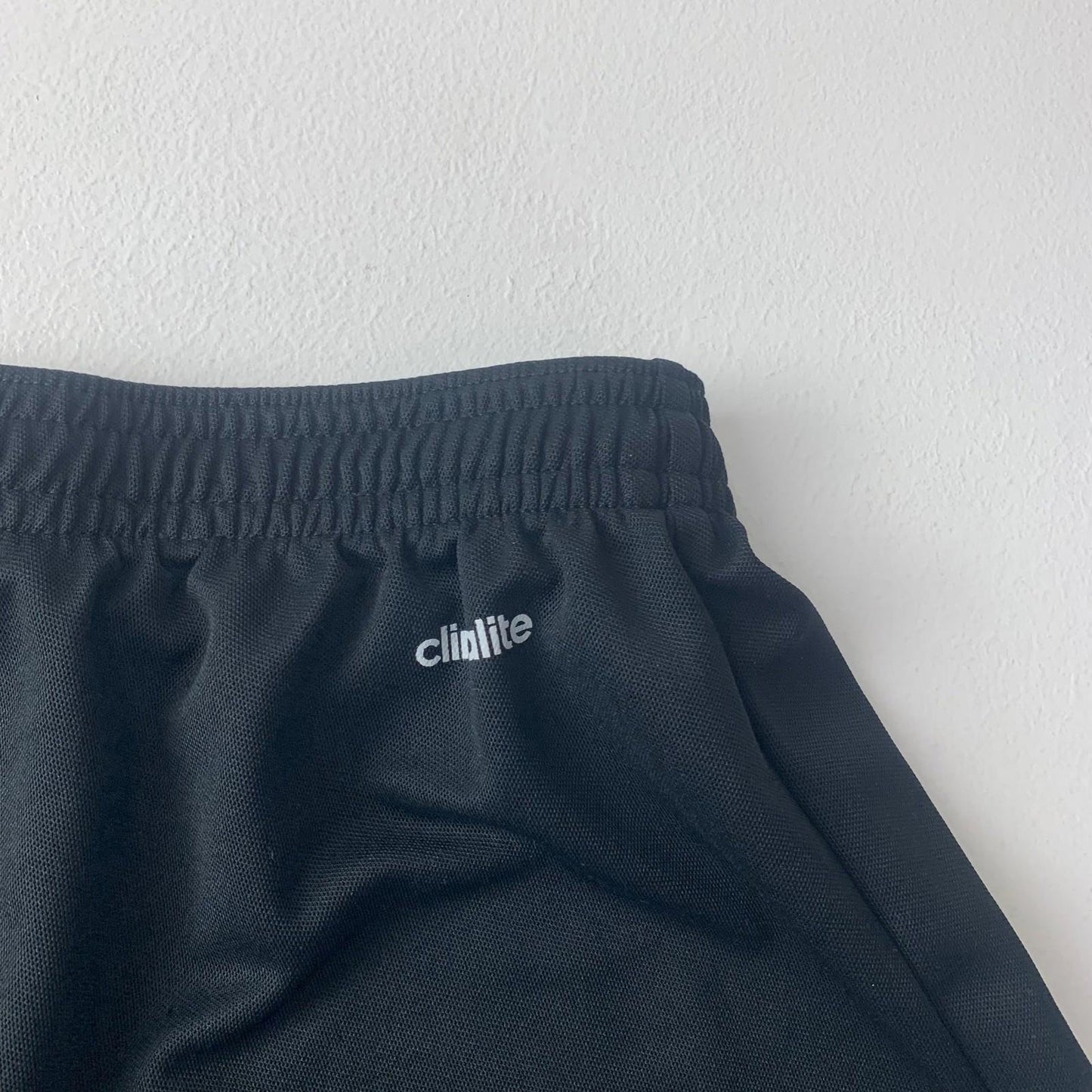 Adidas Men's Climalite Black Athletic Shorts Drawstring Logo UK M