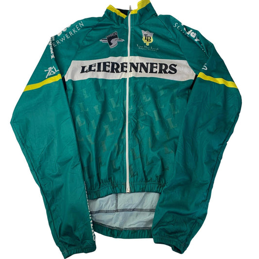 Geest Cycling Jacket Full Zip Sponsor Logos Green Unisex Adults L