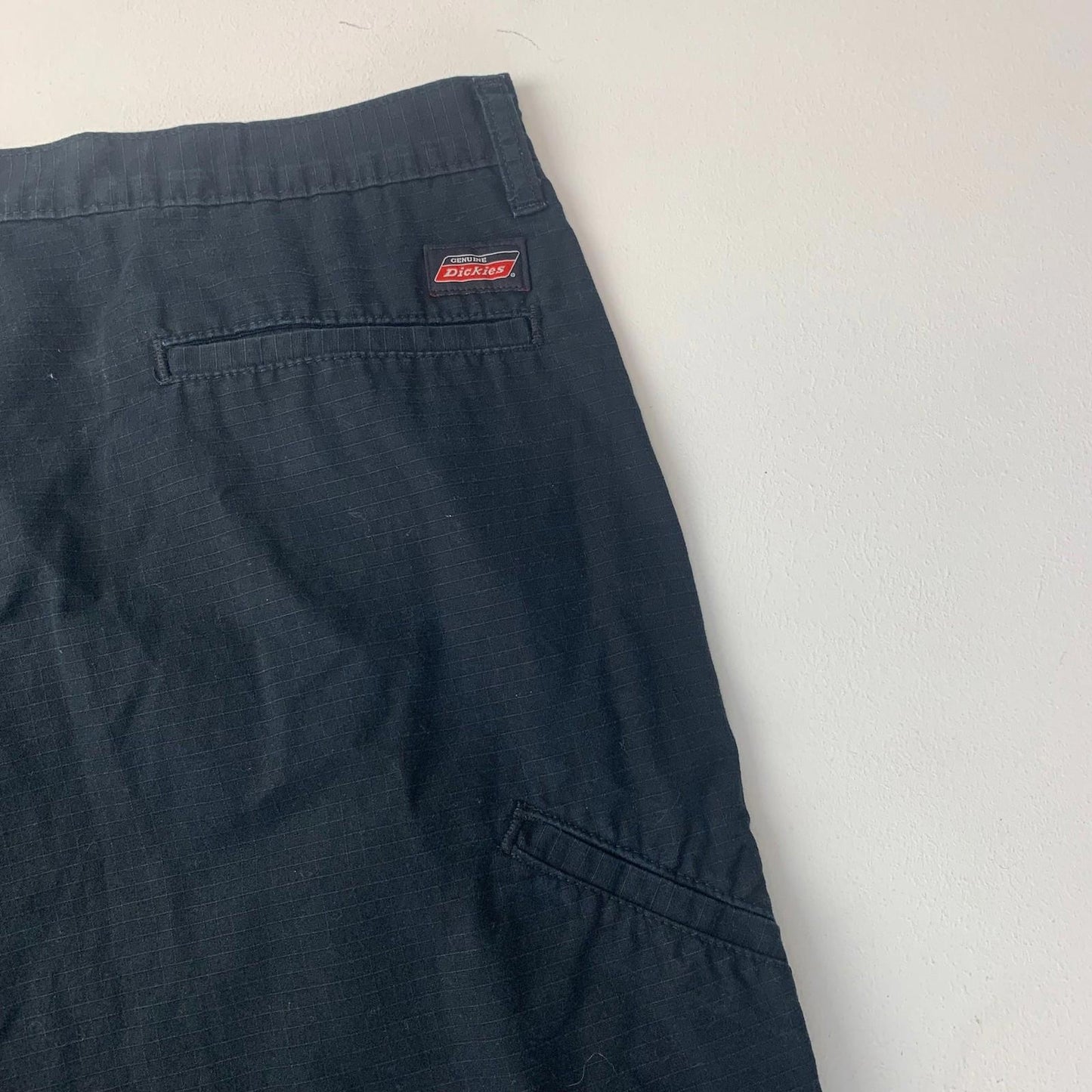 Dickies Cargo Shorts Classic Fit Dark Navy Ripstop Cotton Mens W38