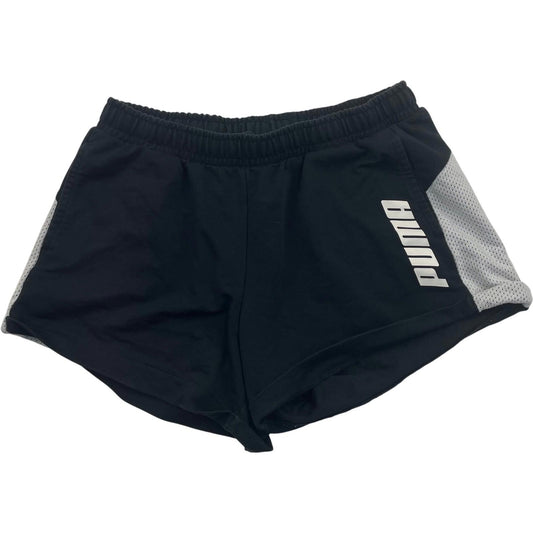 PUMA Women's Running Shorts Black Mesh Sports Large UK 14