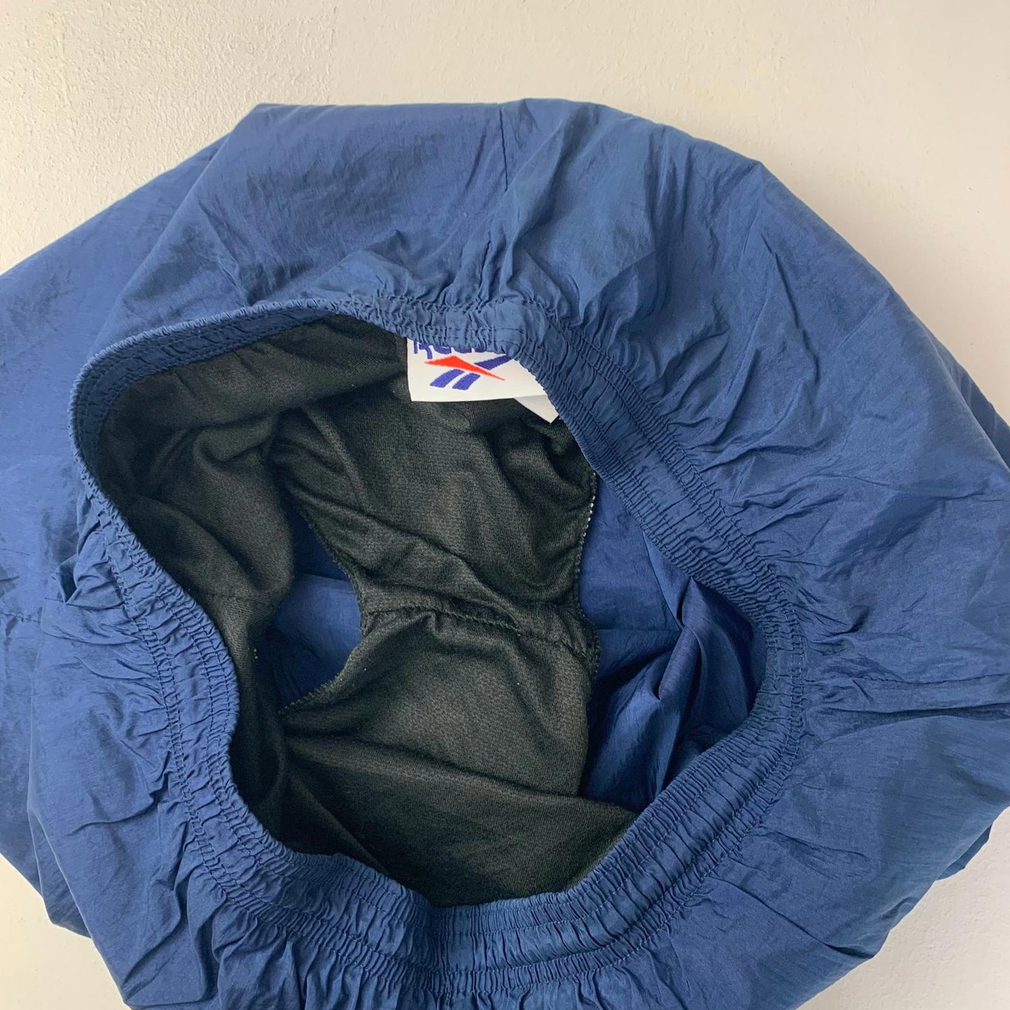 Reebok Athletic Shorts Elastic Waist Blue Sports Mens L