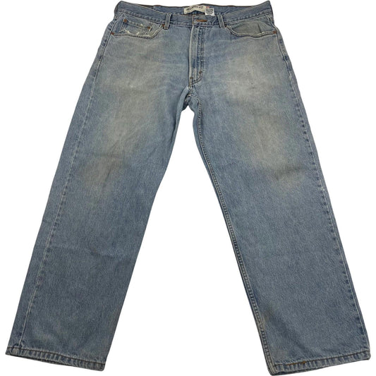 LEVI'S 501 Jeans Relaxed Fit Vintage Light Blue Denim Mens Size 38 X 30