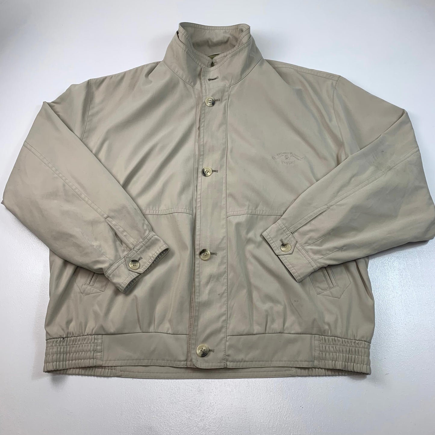 Mens BUGATTI Harrington Jacket / Beige / XXL / 2XL
