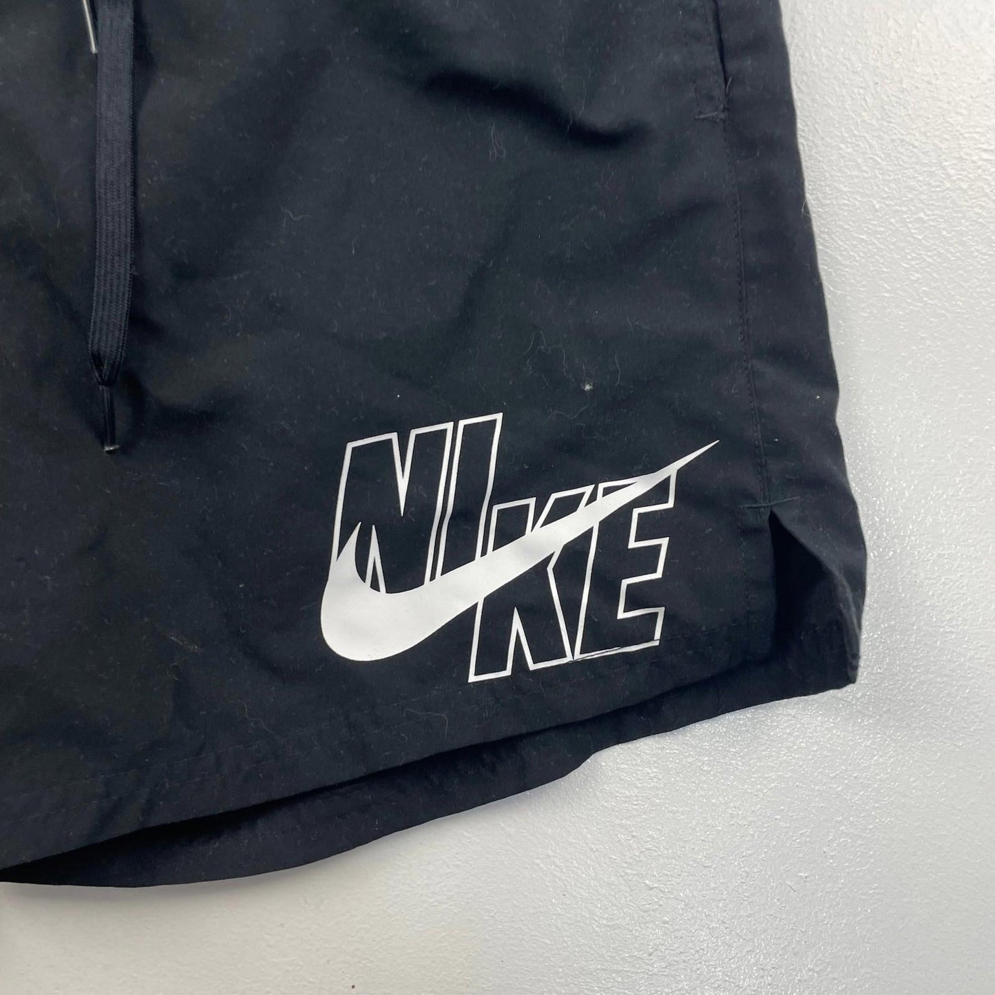 Nike Sports Shorts Drawstring Athletic Black Mens Small S