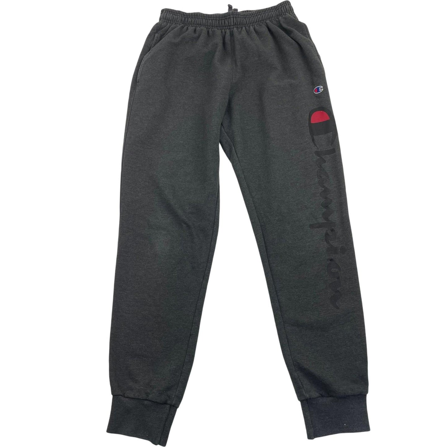 Champion Jogger Sweatpants Logo Print Grey Mens Medium M