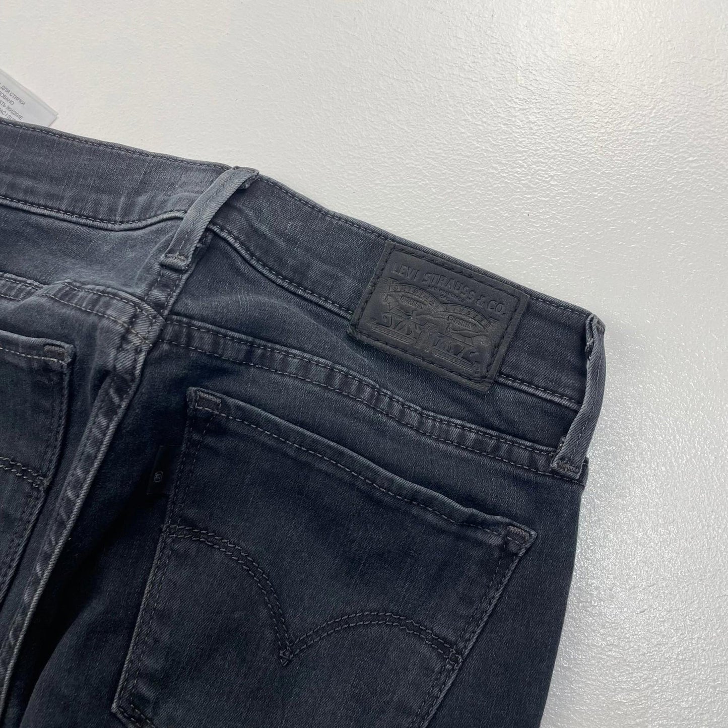 Levi's 710 Super Skinny Jeans Washed Black Women's UK 6