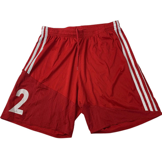 ADIDAS Climacool Sports Shorts Red Striped Athletic Boys Medium