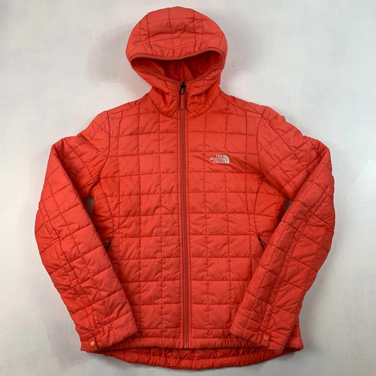 Womens THE NORTH FACE Featherless Puffer Jacket, Orange, Small, Quilted Coat