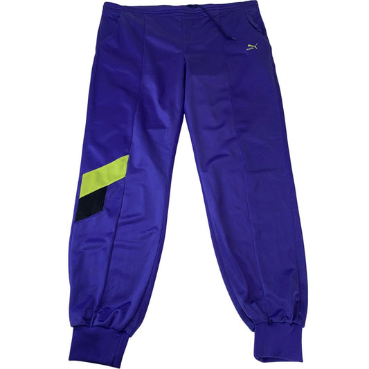 Puma Track Pants 80s 90s Retro Jogger Purple Mens W40