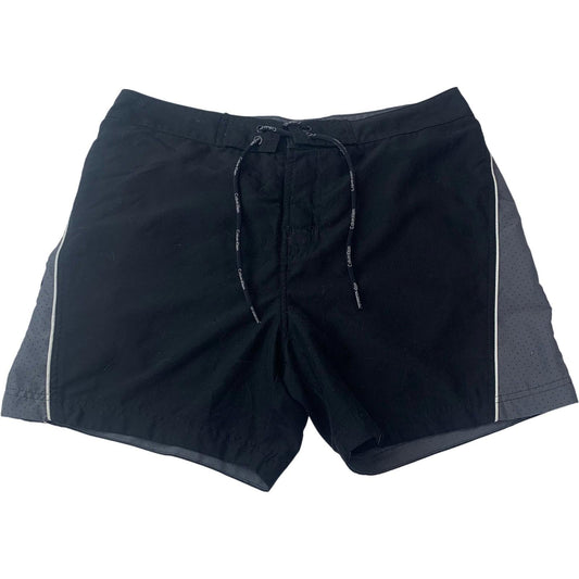 Calvin Klein Swim Shorts Black Grey Drawstring Active Mens M