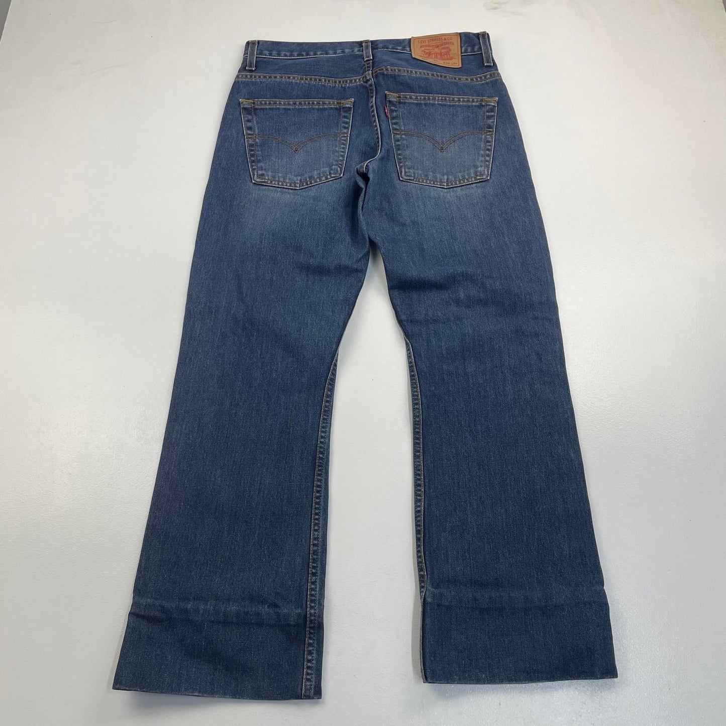 Levi's 507 Bootcut Jeans Mid Blue Vintage Denim Mens W32 L30