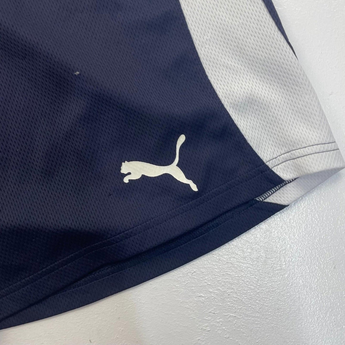 Puma Active Shorts Athletic Drawstring Navy Blue Mens Large