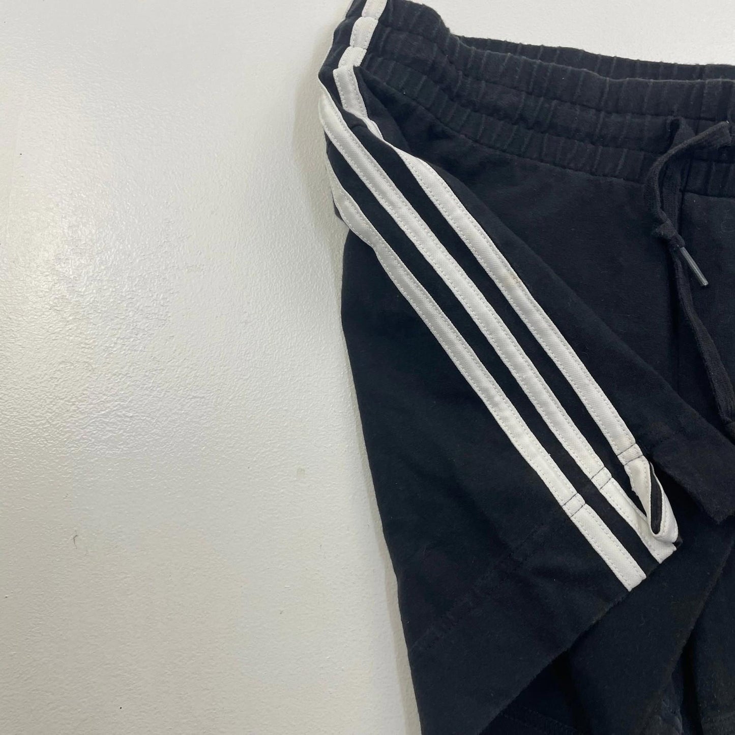 Adidas Activewear Shorts Athletic Striped Black Women S