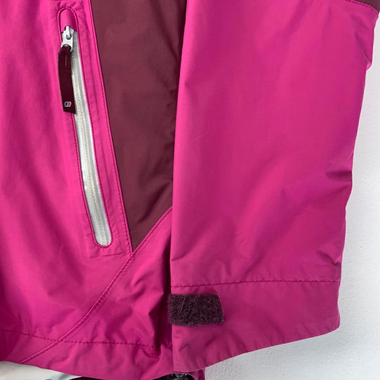Berghaus Waterproof Jacket AQ2 Fleece Lined Hooded Pink Womens UK 10