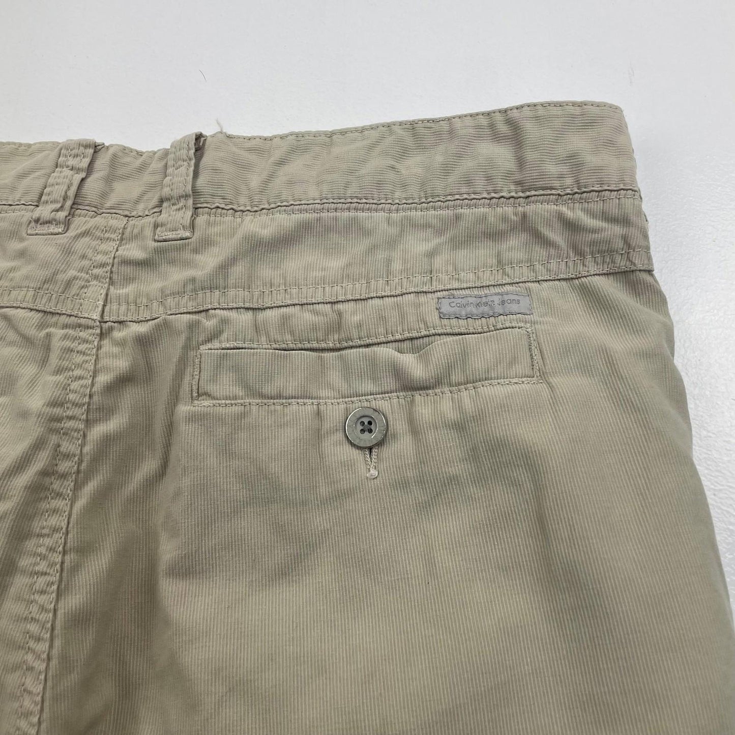 Calvin Klein Jeans Chino Shorts Casual Beige Mens W28
