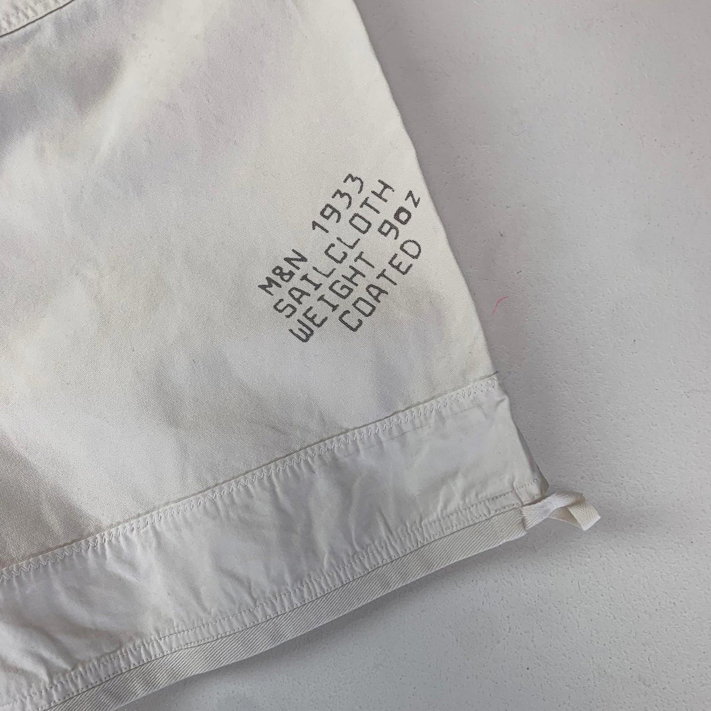 Murphy & Nye Sailmakers Cargo Shorts Sailcloth White Mens W38