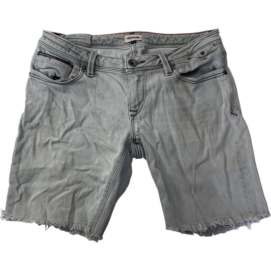 Tommy Hilfiger Denim Cut-Off Casual Grey Shorts Women Size 30