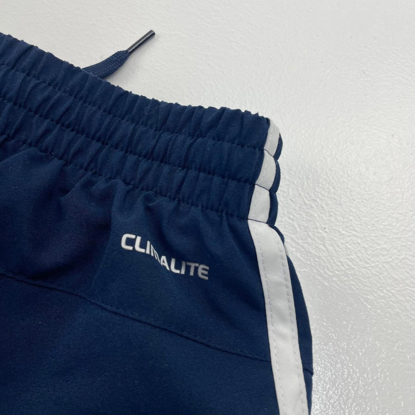 Adidas Climalite Activewear Shorts 3-Stripes Navy Blue Men UK S
