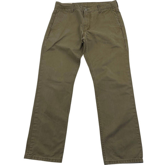 Levi's Straight Leg Khaki Chino Casual Trousers Mens 32