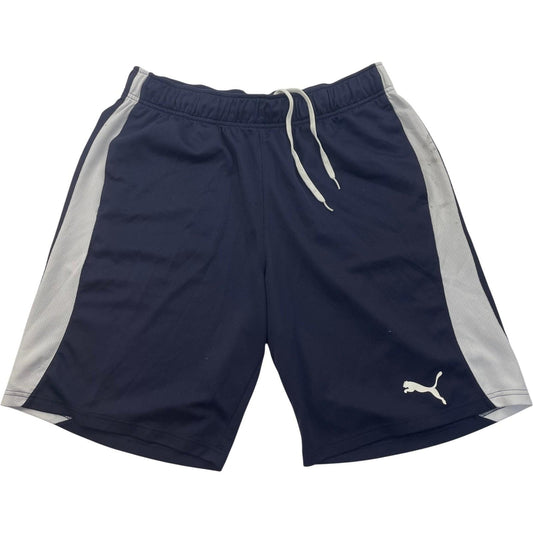 Puma Active Shorts Athletic Drawstring Navy Blue Mens Large
