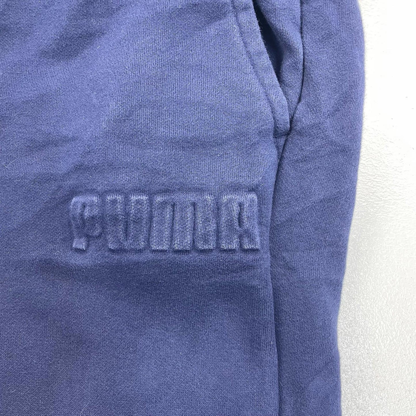 PUMA Jogger Sweatpants Fleece Lined Navy Blue Men's Small