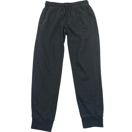 PUMA Jogger Trousers Elastic Waist Drawstring Grey Activewear Mens M