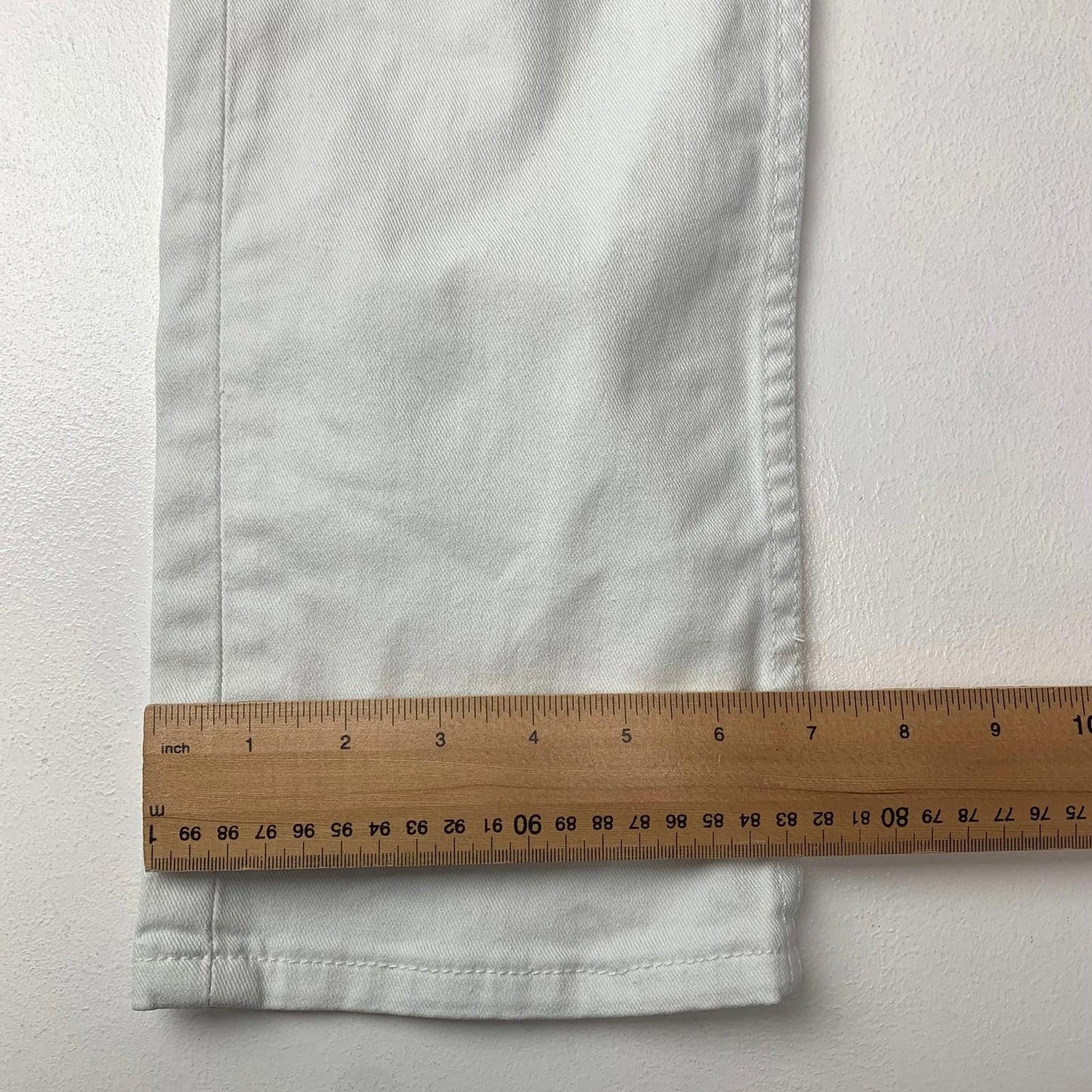 Levi's 514 Jeans Straight Leg White Denim Women W30 L32