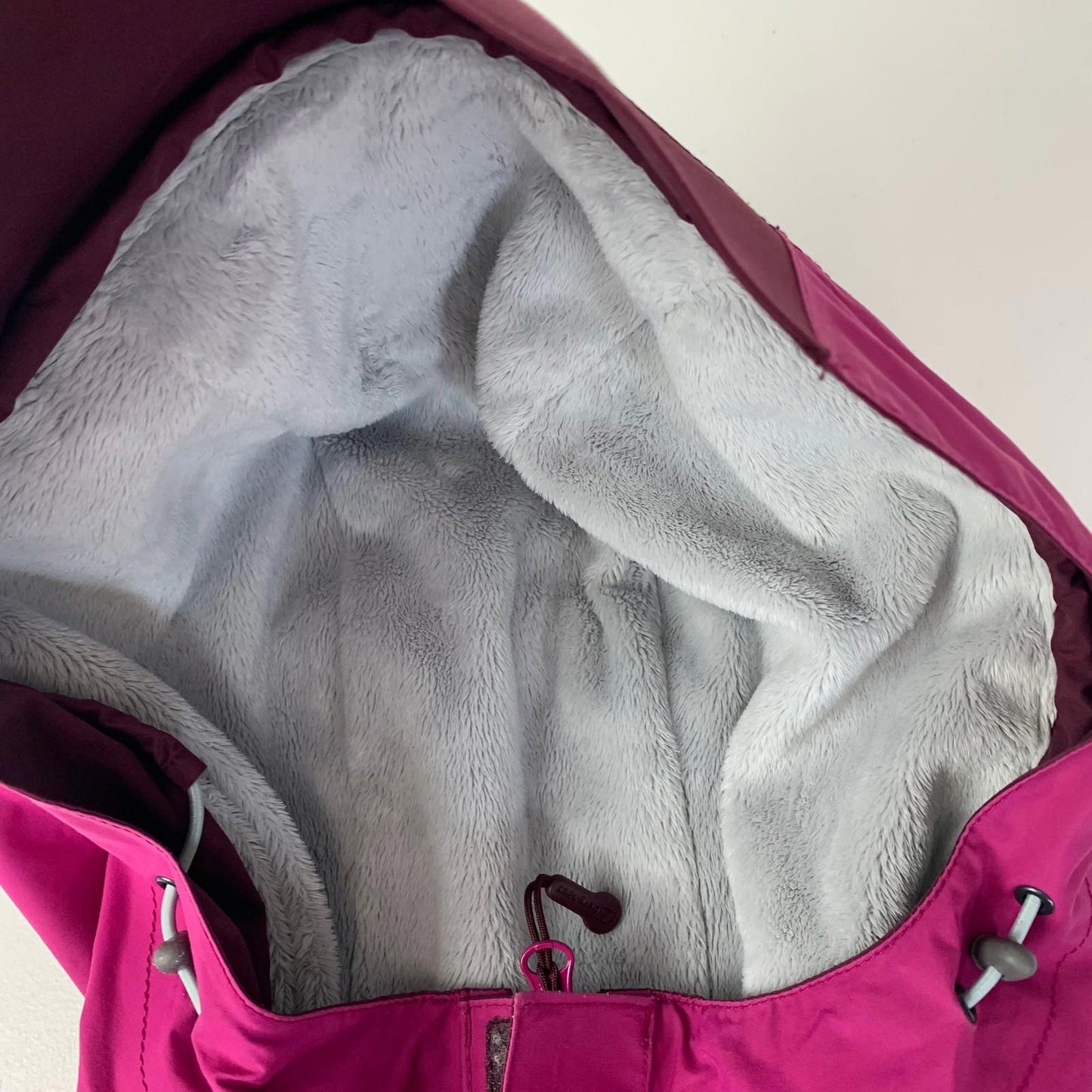 Berghaus Waterproof Jacket AQ2 Fleece Lined Hooded Pink Womens UK 10