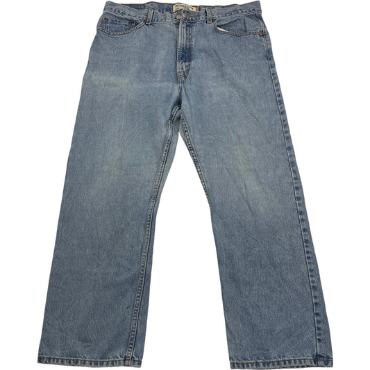 LEVI'S 505 Regular Fit Jeans Light Wash Straight Blue Mens W38 L29